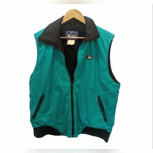 Vintage Woolrich Teal Puffer Vest Woman's Size Large